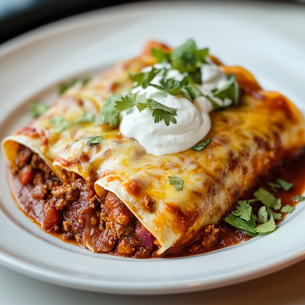 Tex-Mex Beef Enchiladas Dish
