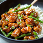 Delicious Sesame Chicken with Green Beans