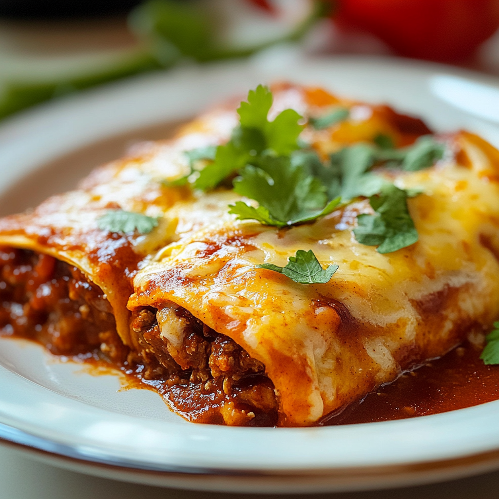 Tex-Mex Beef Enchiladas Dish