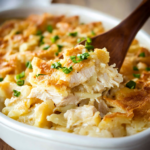 Chicken Hashbrown Casserole Ready to Serve