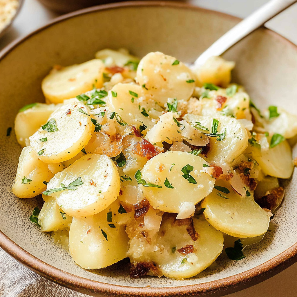Recipe preparation for German Potato Salad