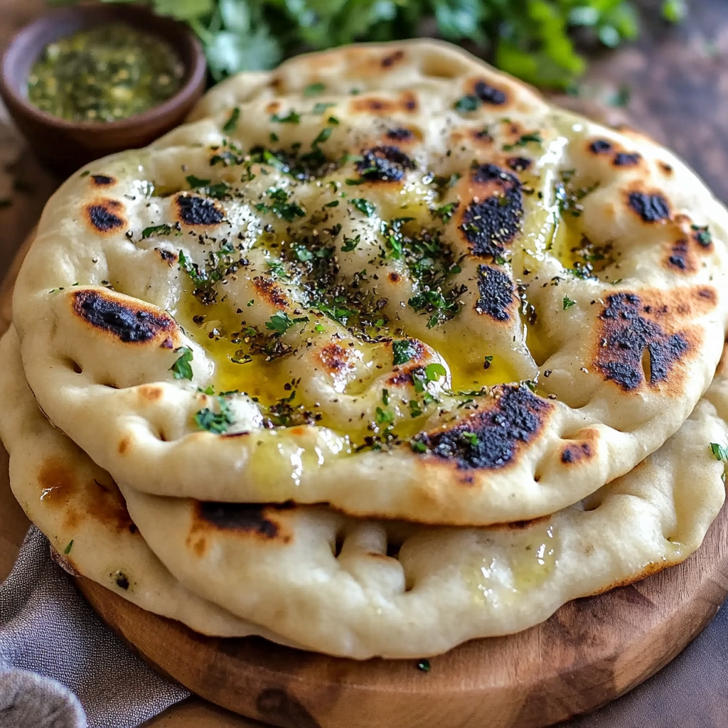 Recipe preparation for Homemade Naan
