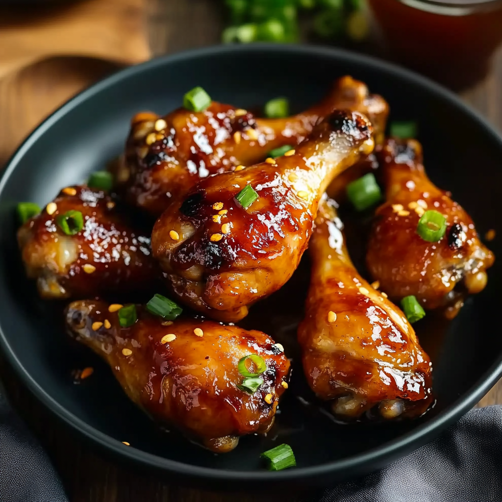 Recipe preparation for Hot Honey BBQ Chicken Drumsticks