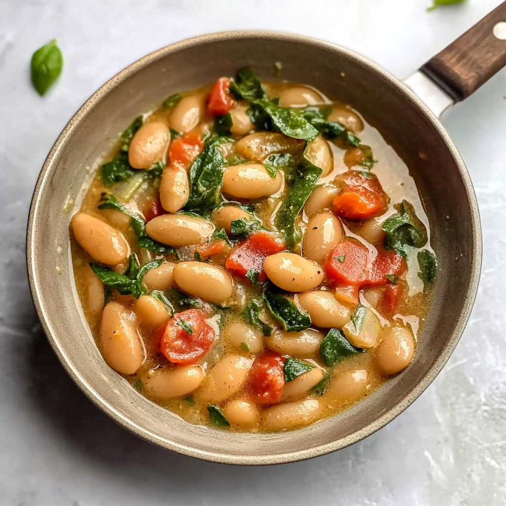 Recipe preparation for Creamy Baked Beans