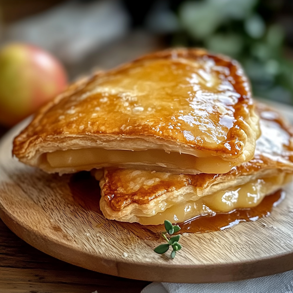 Recipe preparation for Stuffed Cheesecake Fried Apple Pies