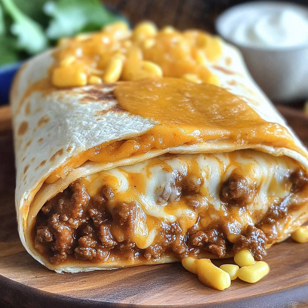 Recipe preparation for Copycat Taco Bell Chili Cheese Burrito