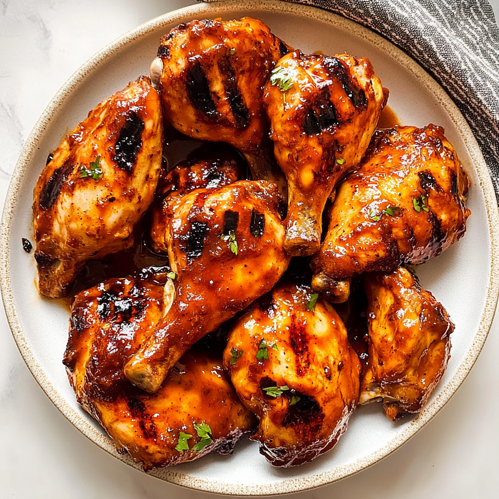 Recipe preparation for 4th of July BBQ Chicken