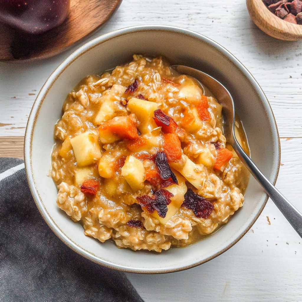 Recipe preparation for 10-Minute Apple Carrot Oatmeal