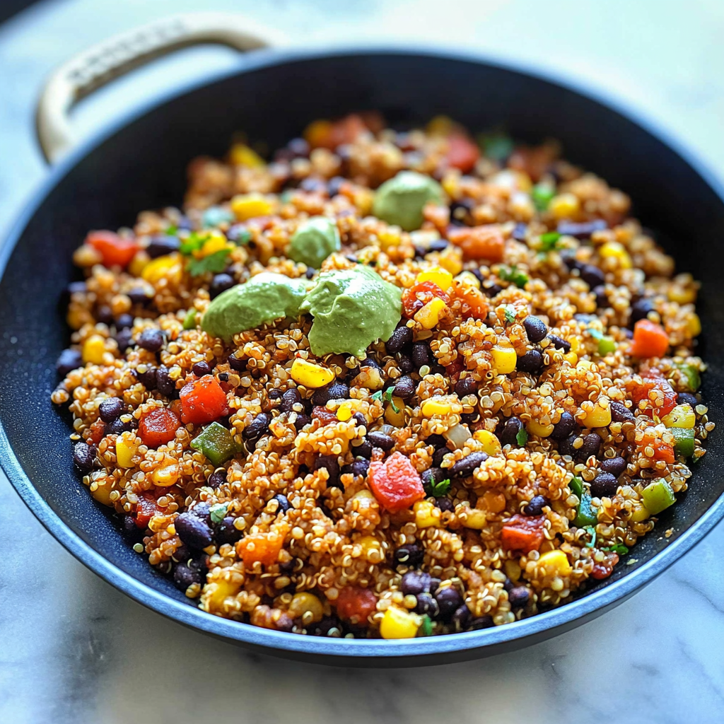 Recipe preparation for Quick One Pan Mexican Quinoa