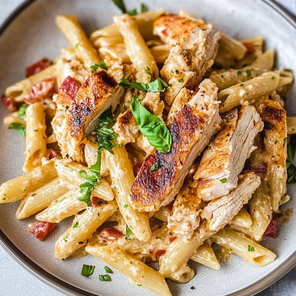 Recipe preparation for Chicken Penne Pasta