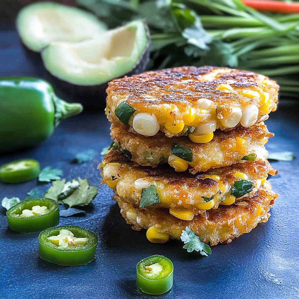 Recipe preparation for Jalapeño Corn Fritters