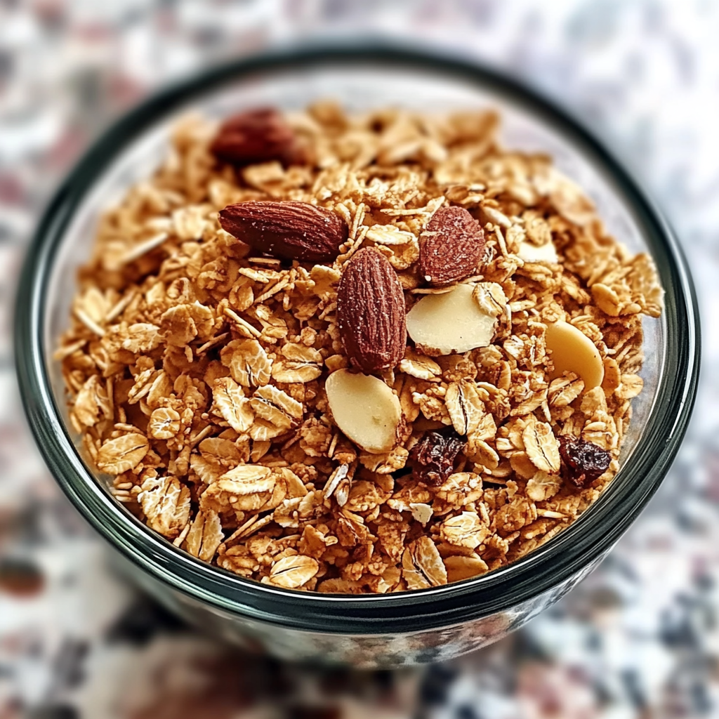 Recipe preparation for Homemade Granola Recipe