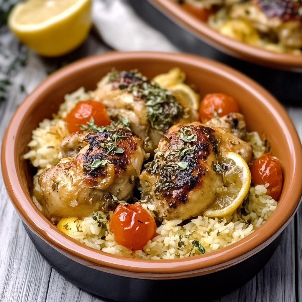 Recipe preparation for Sheet Pan Sheet Pan Lemon Herb ChickenHerb Chicken