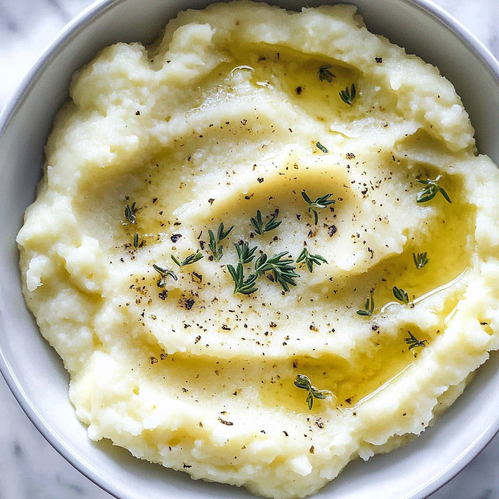 Recipe preparation for Creamy Copycat Cauliflower Puree Recipe