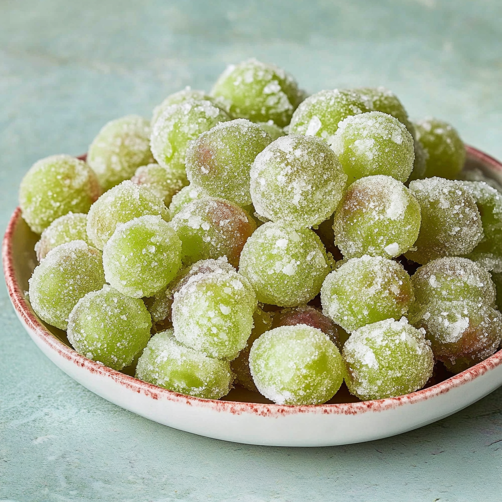 Recipe preparation for Summer Sour Candy Frozen Grapes