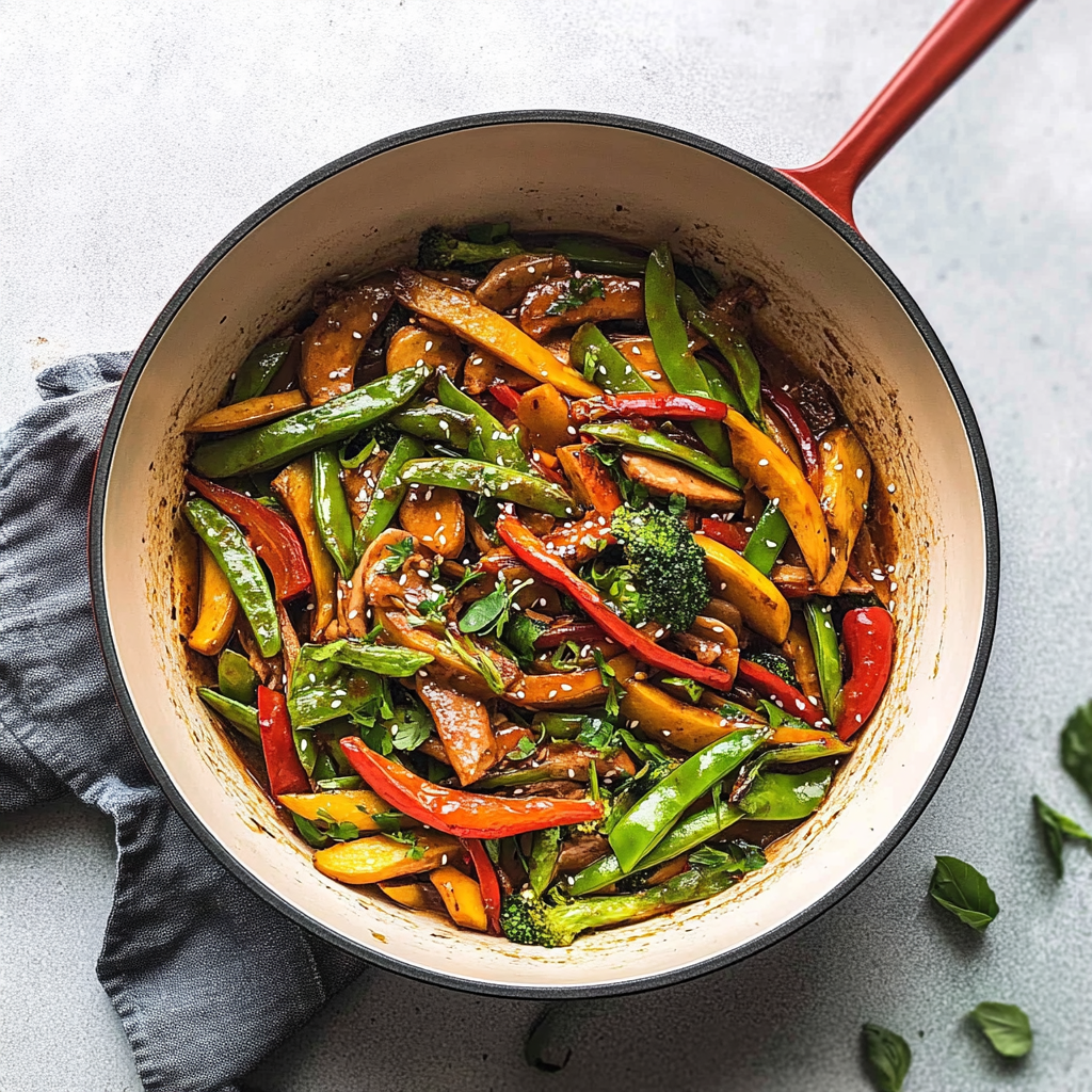 Recipe preparation for Vegetable Stir Fry