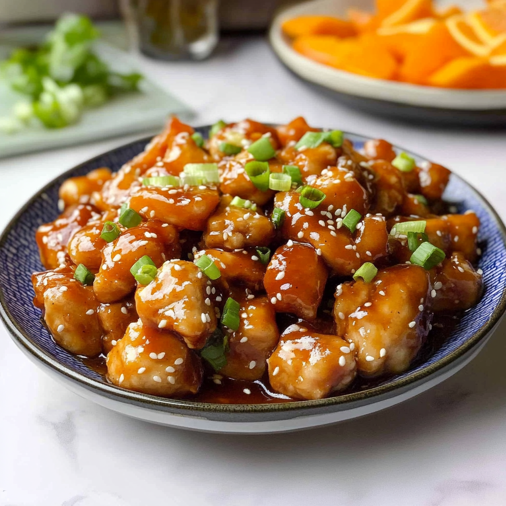 Recipe preparation for Orange Chicken