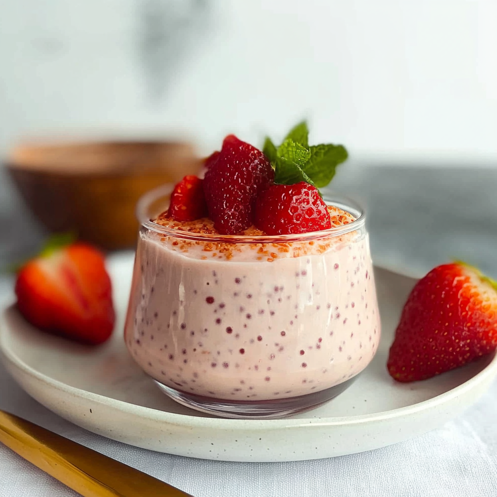 Recipe preparation for Strawberry Sago