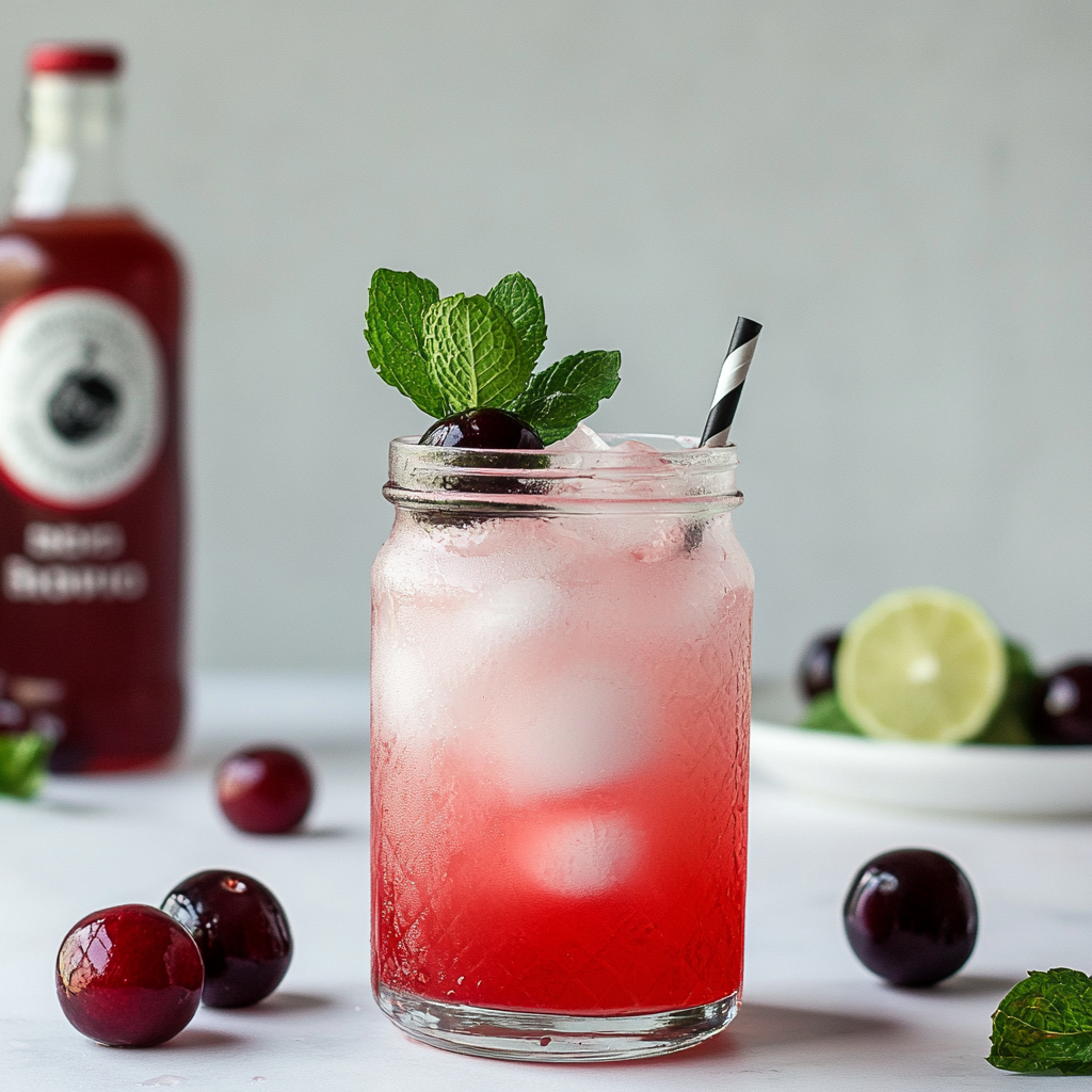 Recipe preparation for Cherry mojito recipe