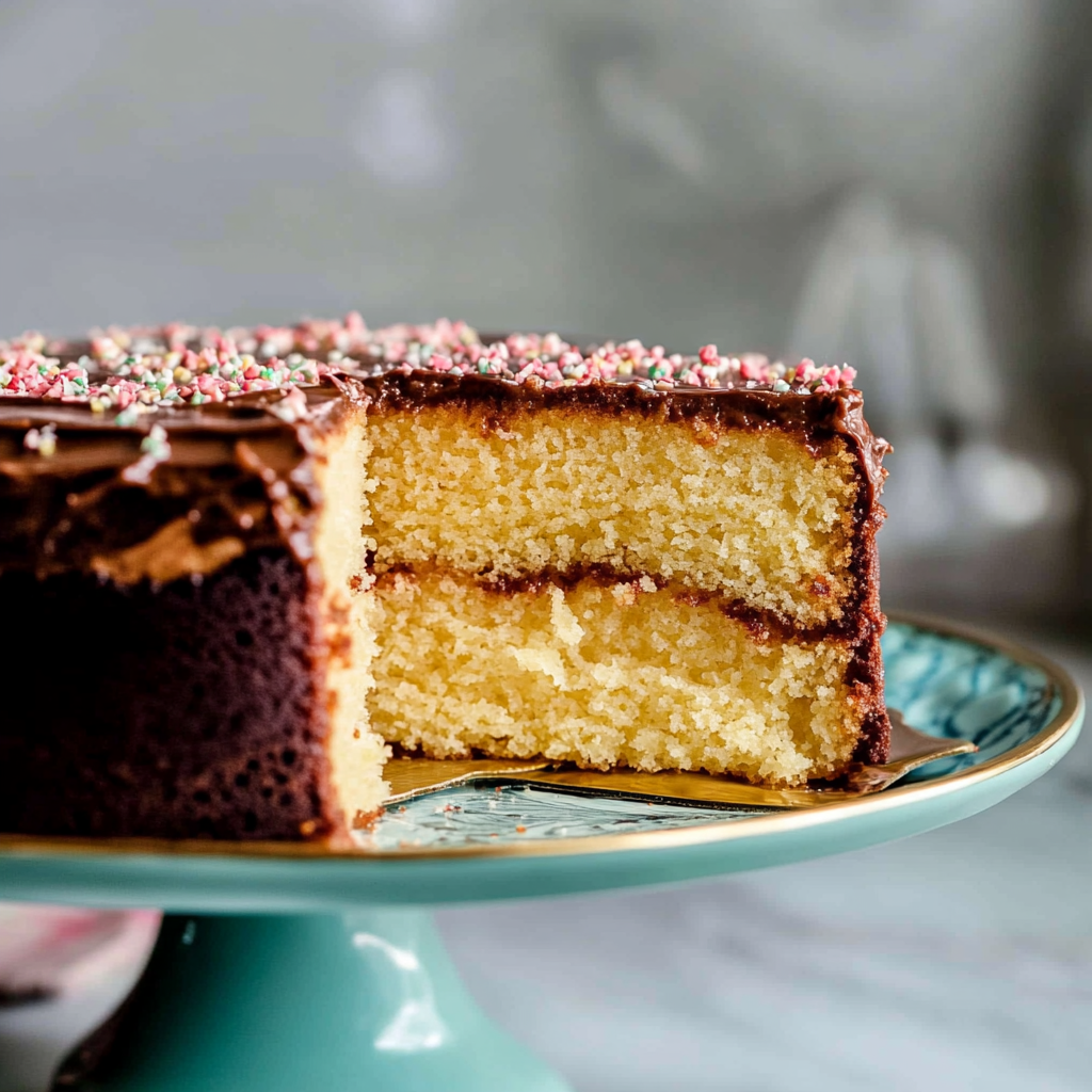 Recipe preparation for The Best Yellow Cake