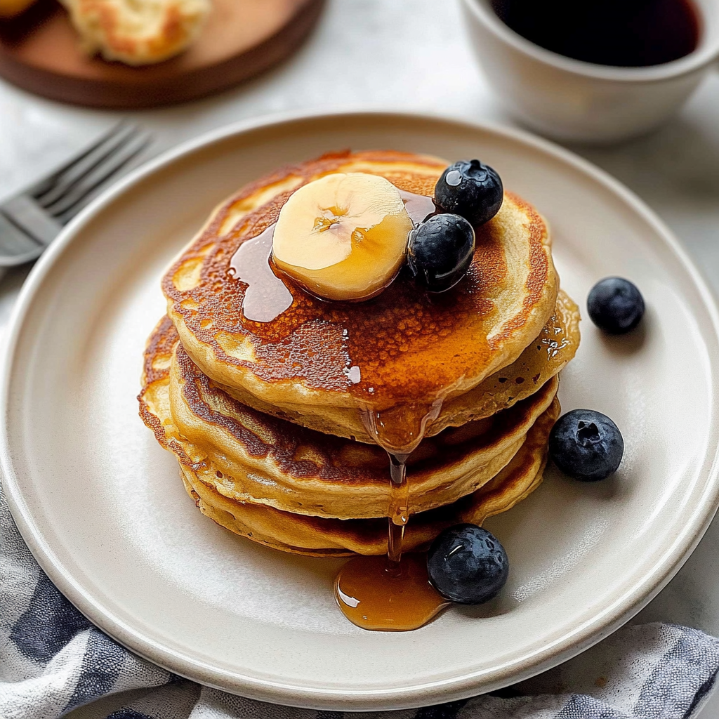 Recipe preparation for Fluffy Buttermilk Pancakes
