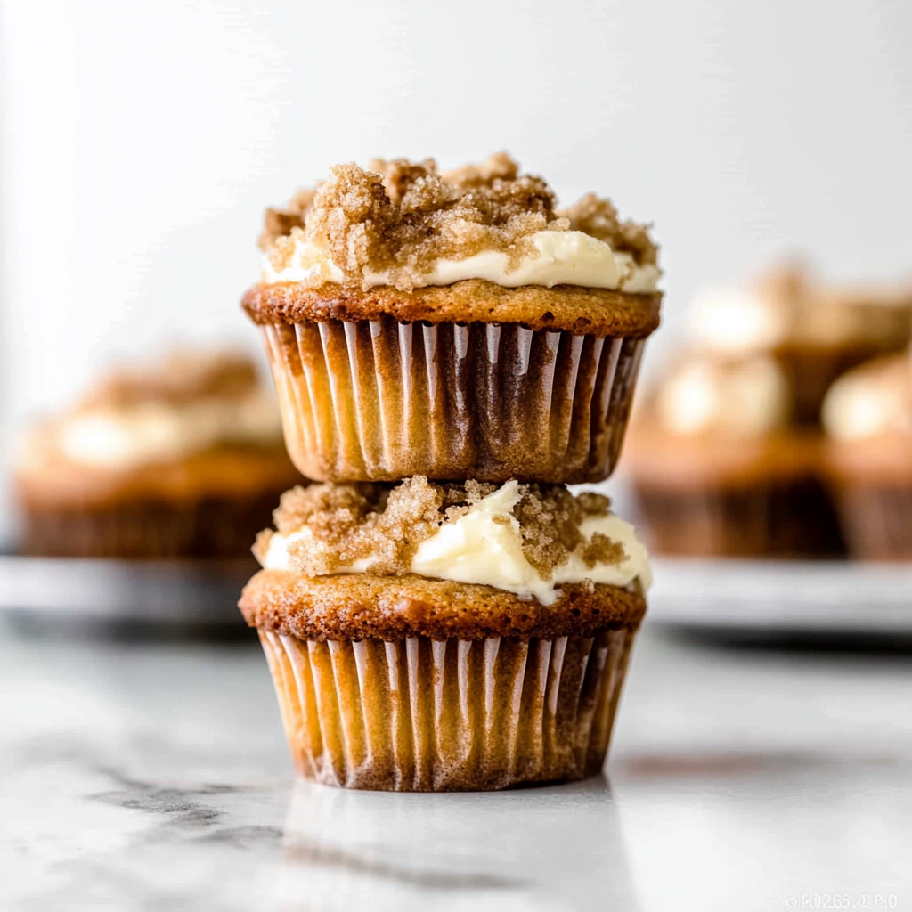Recipe preparation for Pumpkin Cream Cheese Muffins