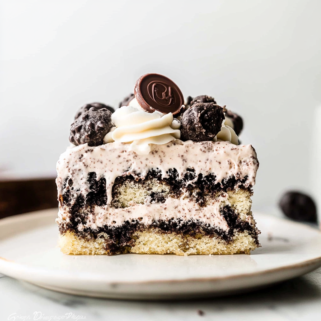 Recipe preparation for Cookies and Cream Cake