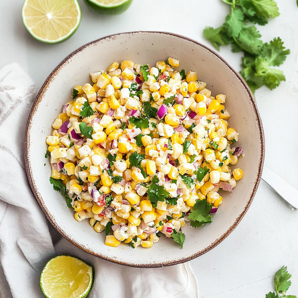 Recipe preparation for Mexican Corn Salad