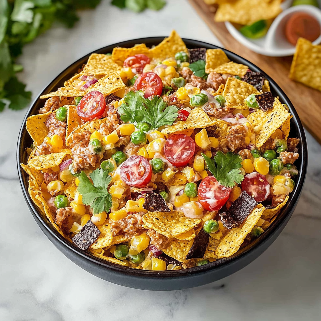 Recipe preparation for Frito Corn Salad