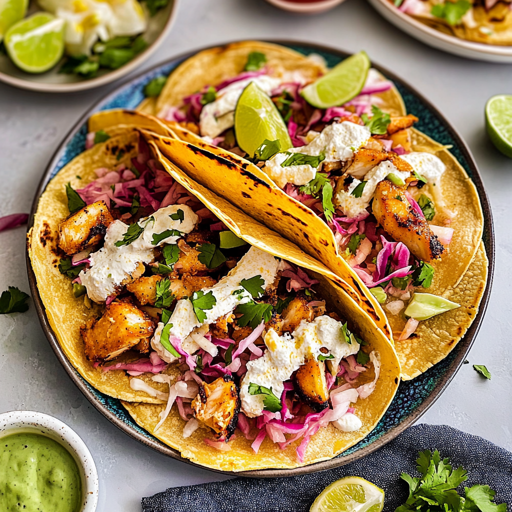 Recipe preparation for Fish Tacos Recipe