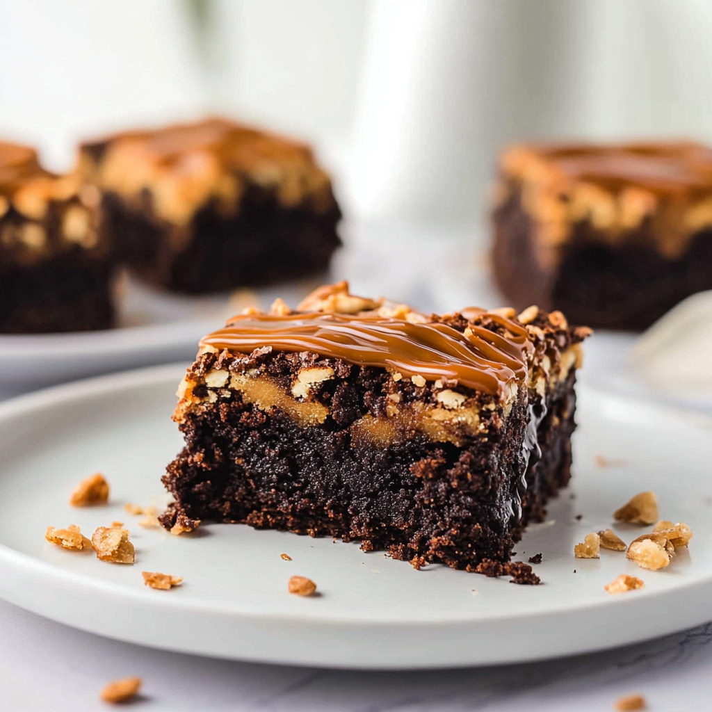Recipe preparation for Samoa Brownies