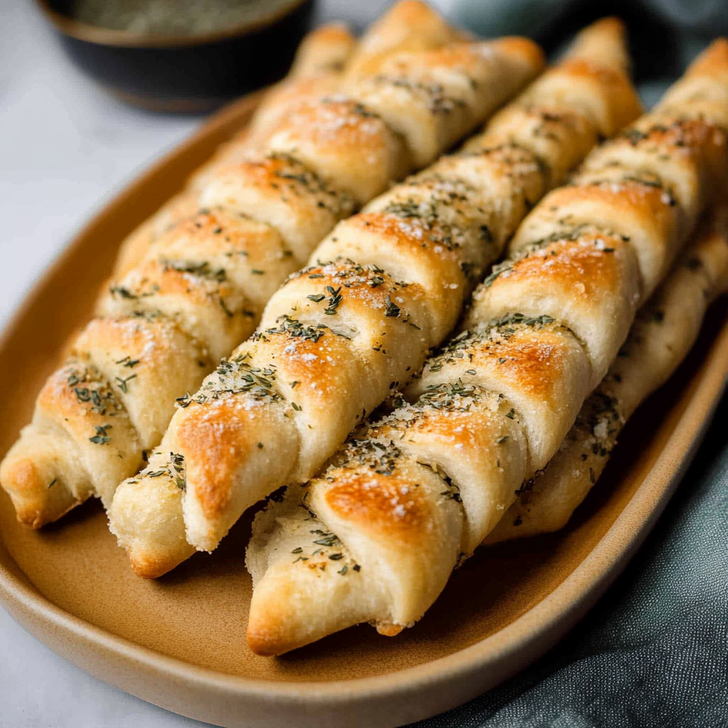 Recipe preparation for homemade breadsticks