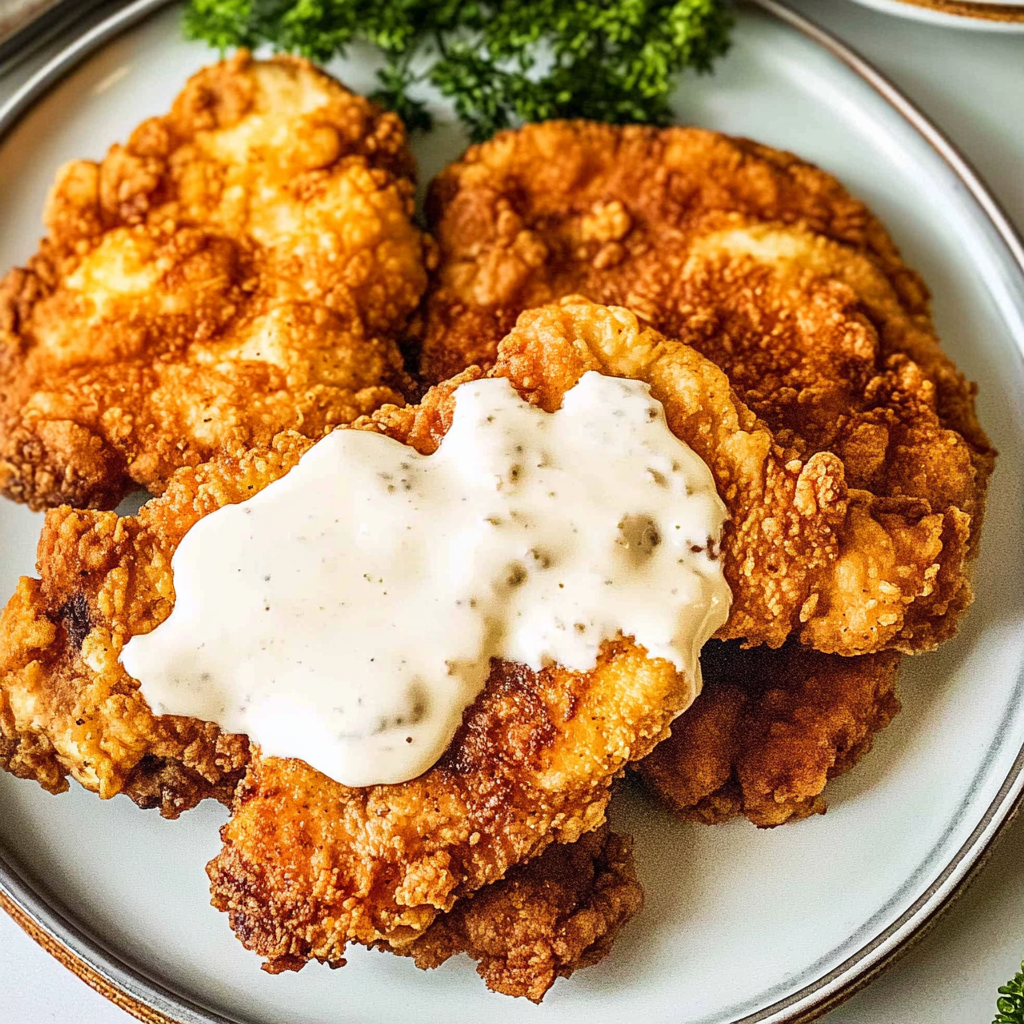 Recipe preparation for chicken fried chicken