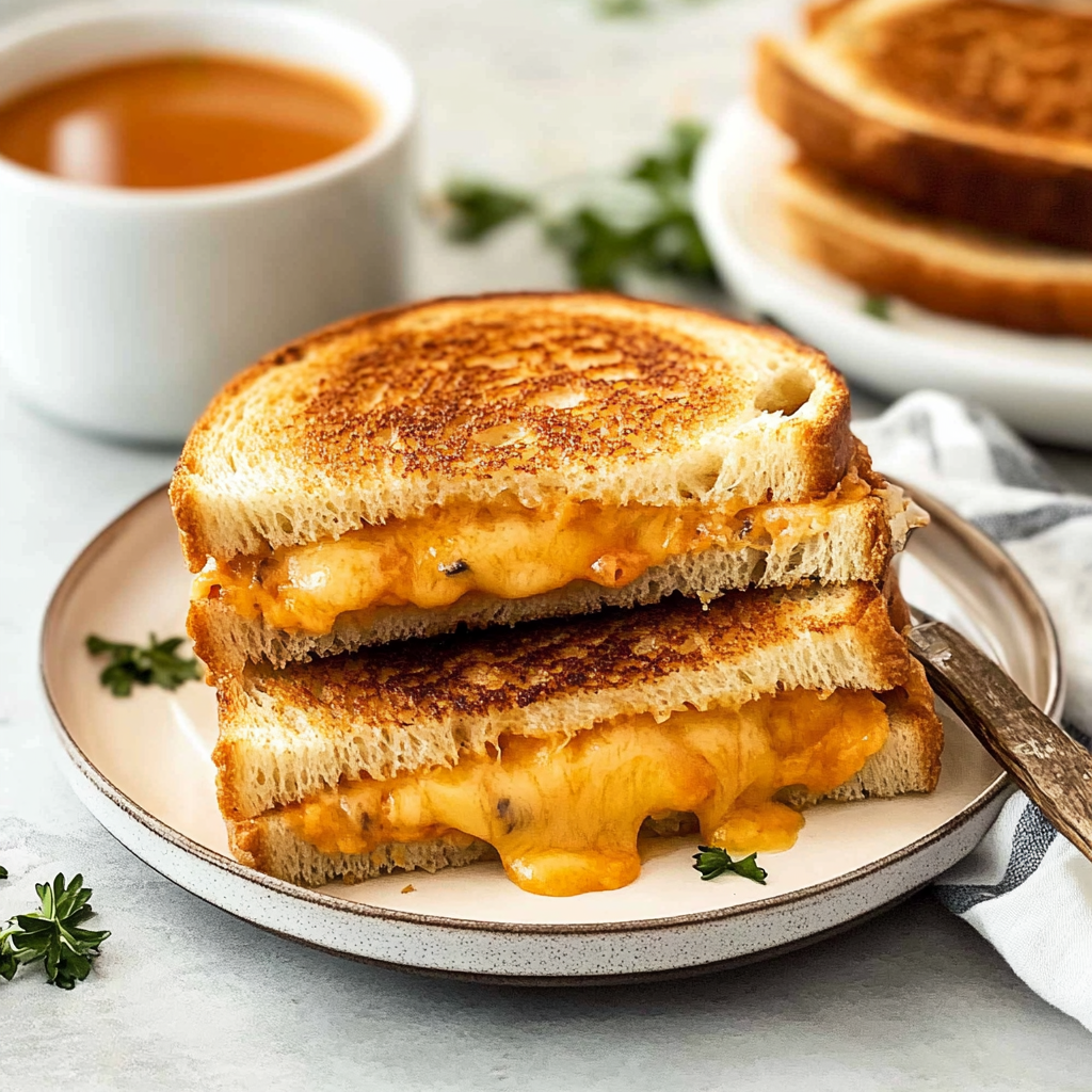 Recipe preparation for air fryer grilled cheese
