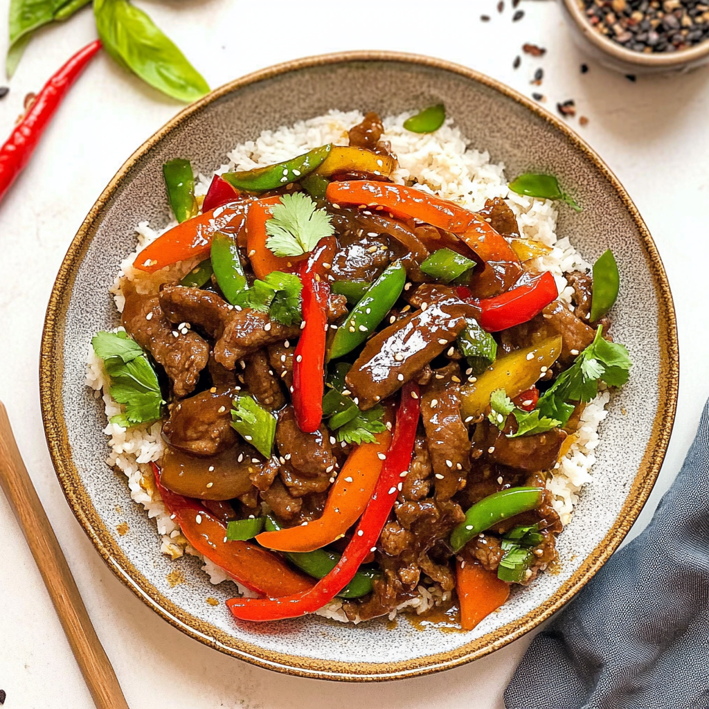 Recipe preparation for Easy Beef Stir-Fry