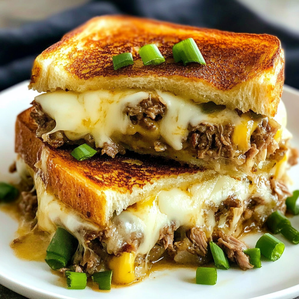 Recipe preparation for Philly Cheesesteak Grilled Cheese Casserole