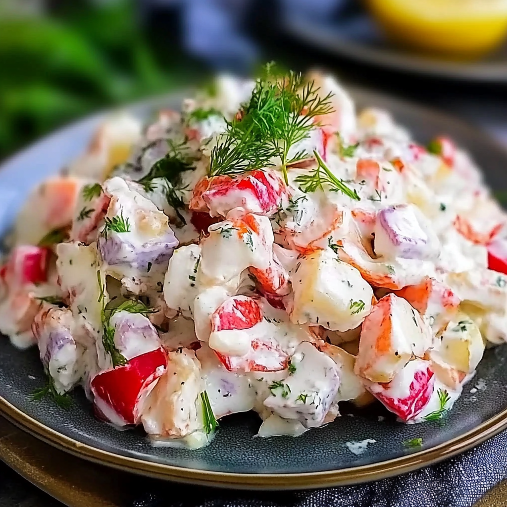 Recipe preparation for Crab Salad Recipe