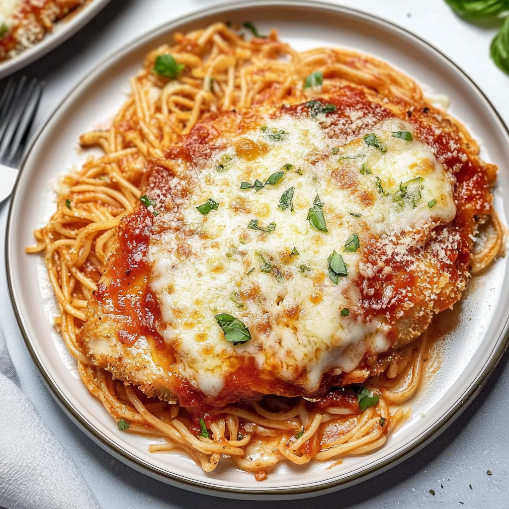 Recipe preparation for Baked Chicken Parmesan