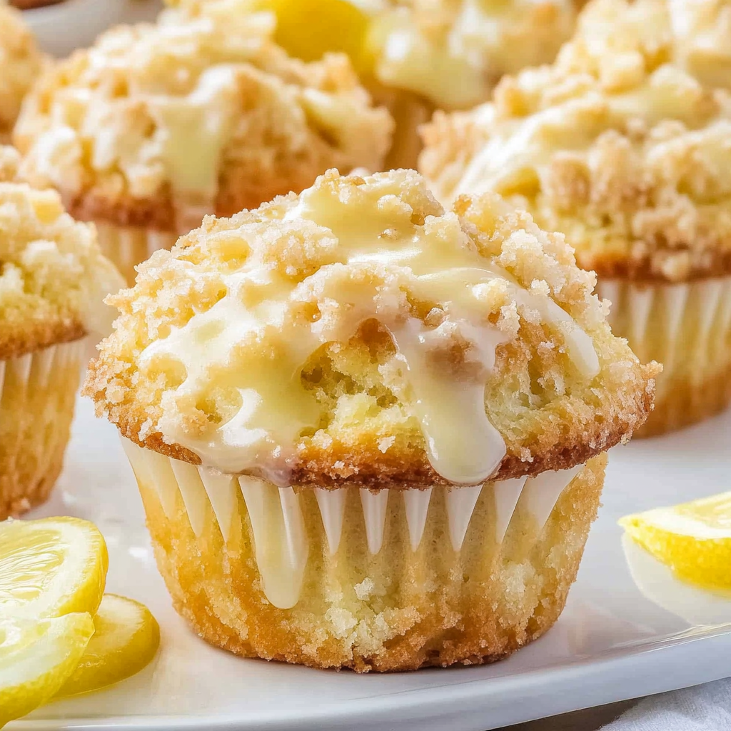 Recipe preparation for Lemon Streusel Muffins