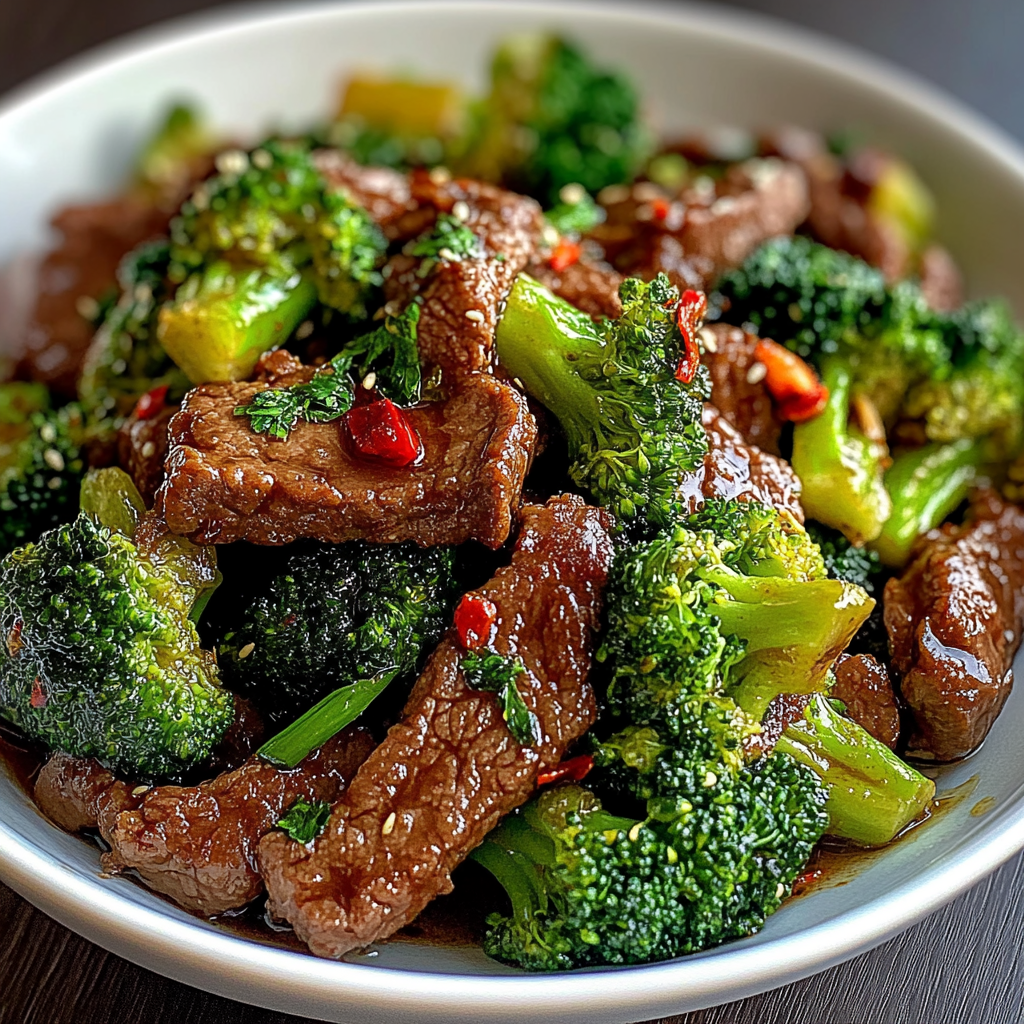 Recipe preparation for Beef And Broccoli