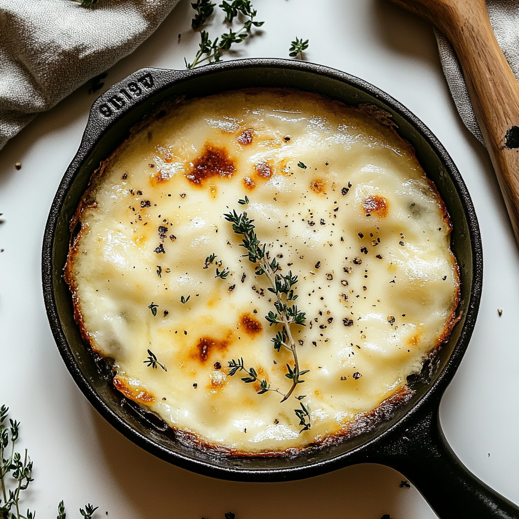 Recipe preparation for Country French Garlic Soup