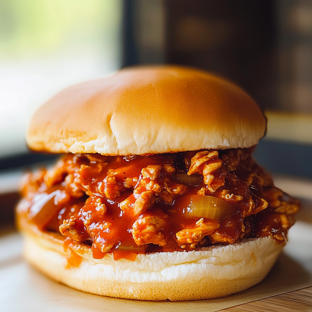 Recipe preparation for Chicken Sloppy Joes Recipe