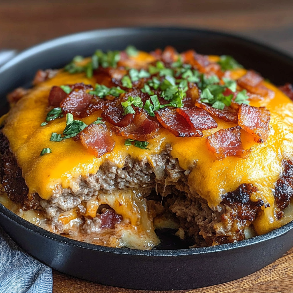 Recipe preparation for Low-Carb Turkey Bacon Cheeseburger