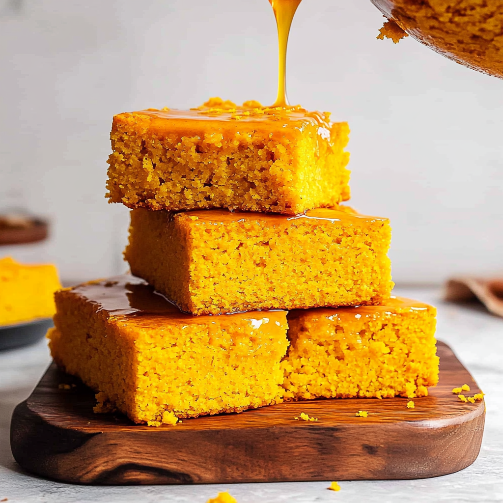 Recipe preparation for Moist & Fluffy Sweet Potato Cornbread Recipe