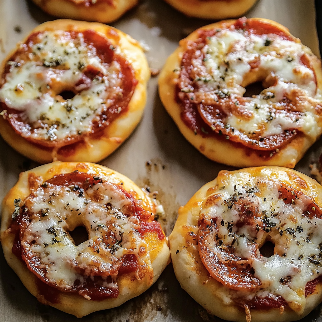 Recipe preparation for Homemade Pizza Bagels
