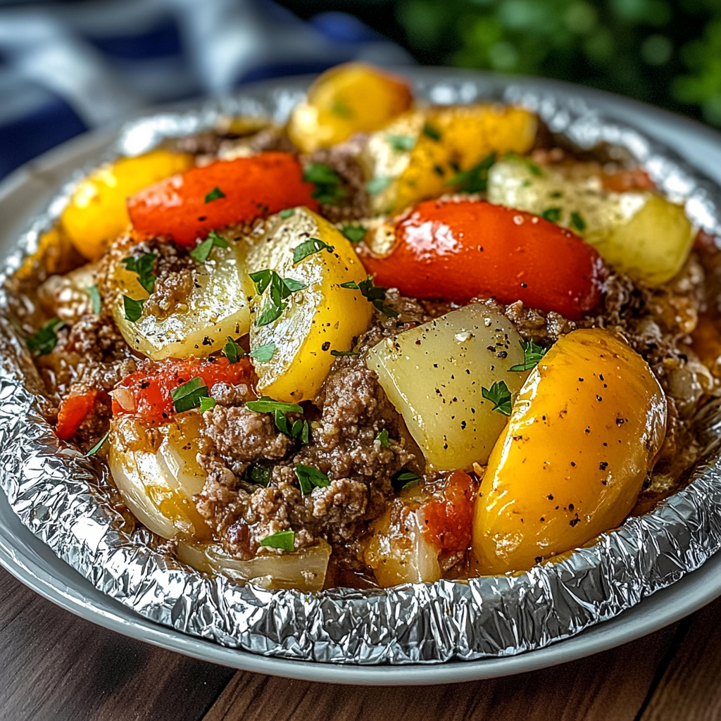 Recipe preparation for Hobo Foil Packets