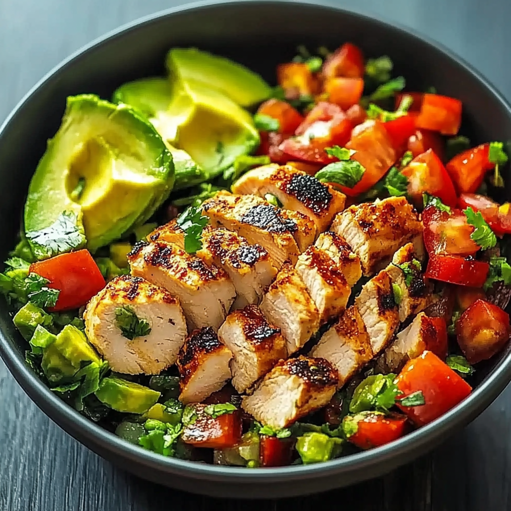 Recipe preparation for Healthy Avocado Chicken Salad