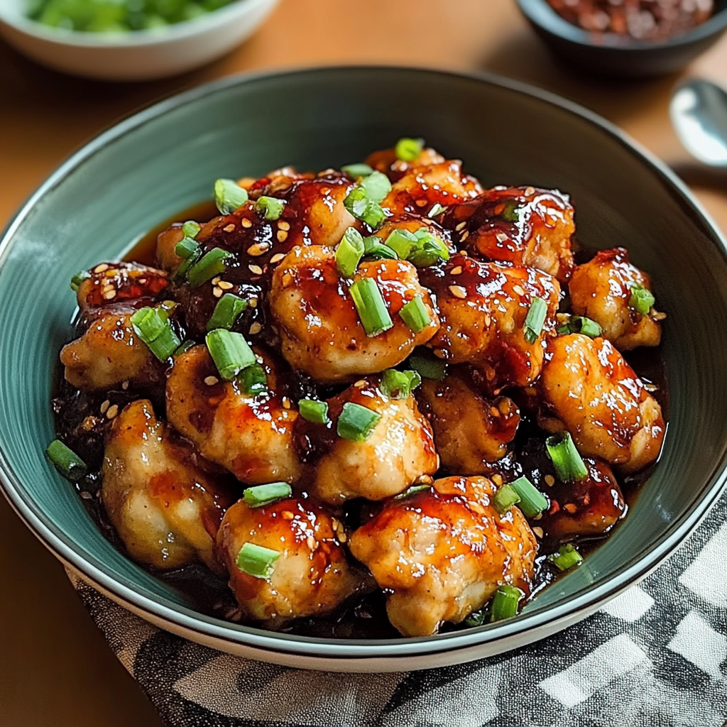 Recipe preparation for Sweet and Spicy Chicken