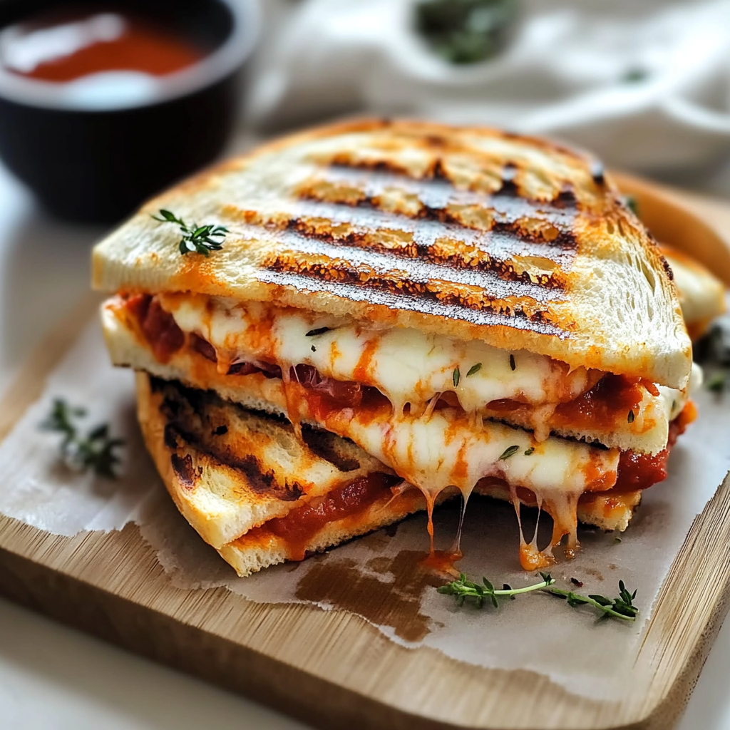 Recipe preparation for Pizza Panini