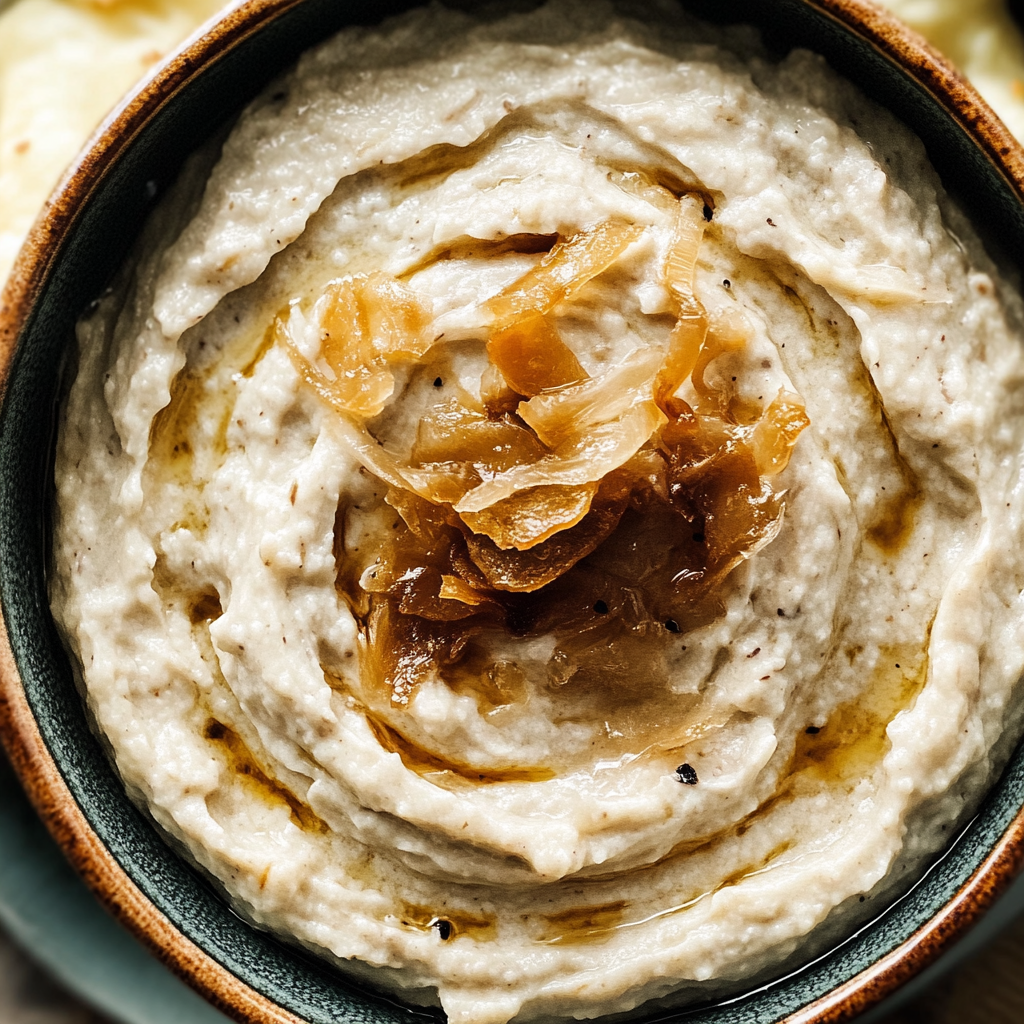 Recipe preparation for Caramelized Onion Dip